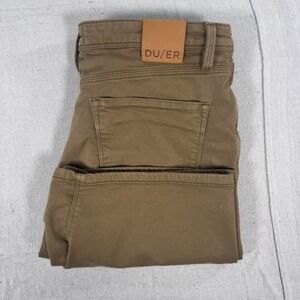 DU/ER N2X Relaxed Fit Shorts Mens 36 Brown Performance Stretch MSNR1012